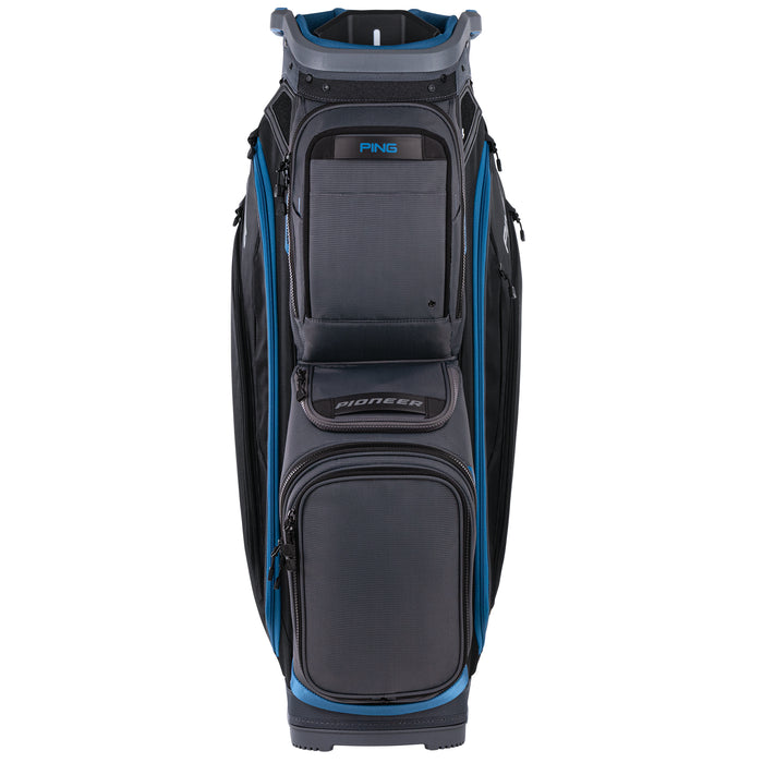 PING 244 Pioneer 27 Cart Bag - Iron/Black/Maliblue