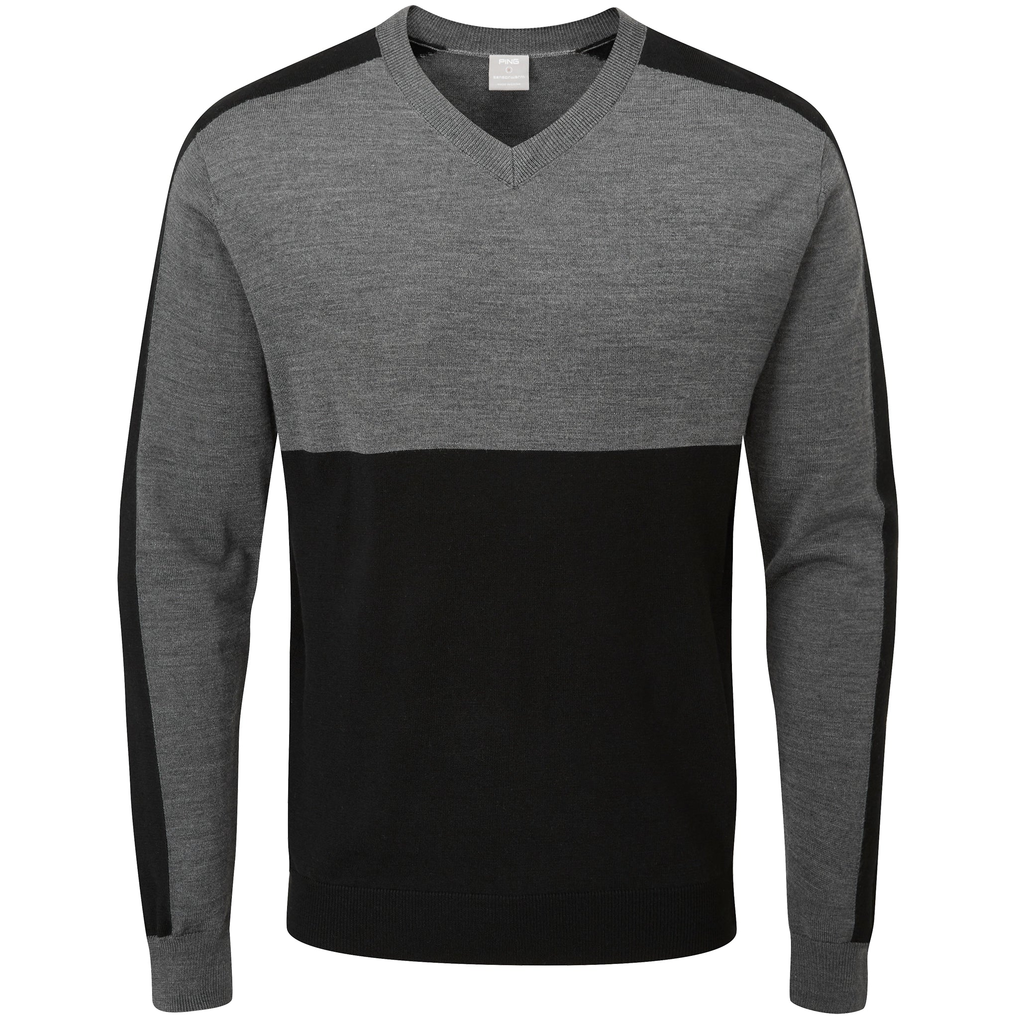 Ping V Neck Golf Jumper Ping Sullivan V Neck Golf Sweater Black