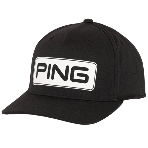 PING Tour Classis 211 Cap in Black with Large White Logo on Front