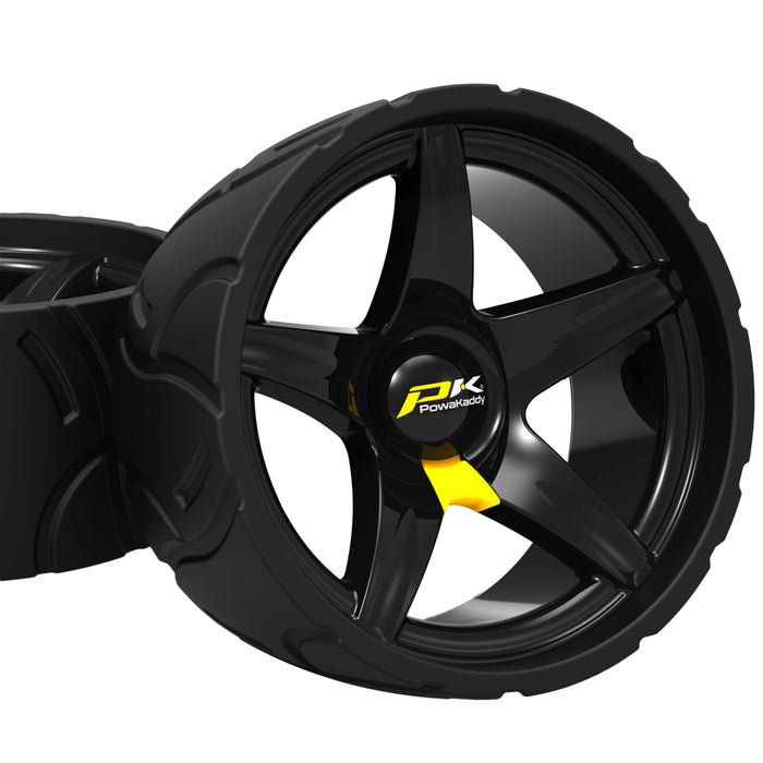 PowaKaddy Wide Sports Wheel - Black