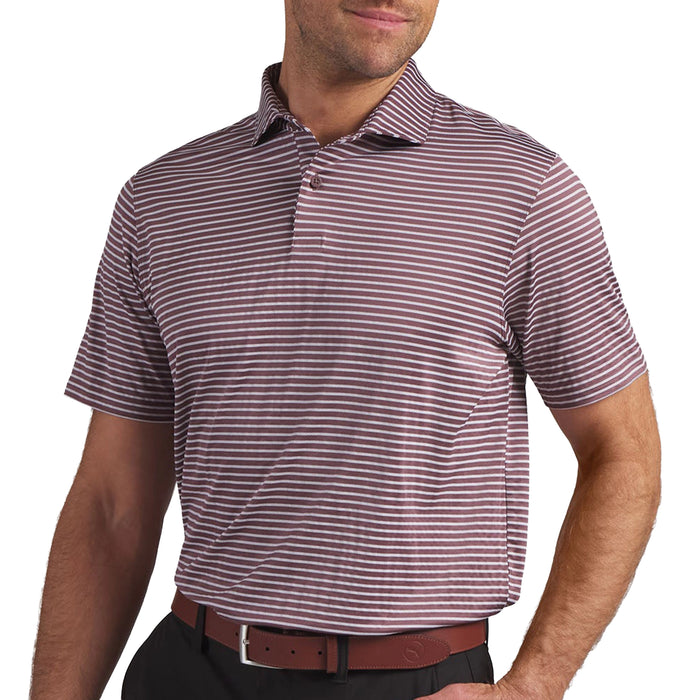 Puma 2026 Brrr Stripe Polo Shirt - Rich Cocoa/White Glow