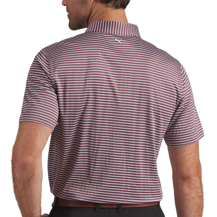 Puma 2026 Brrr Stripe Polo Shirt - Rich Cocoa/White Glow