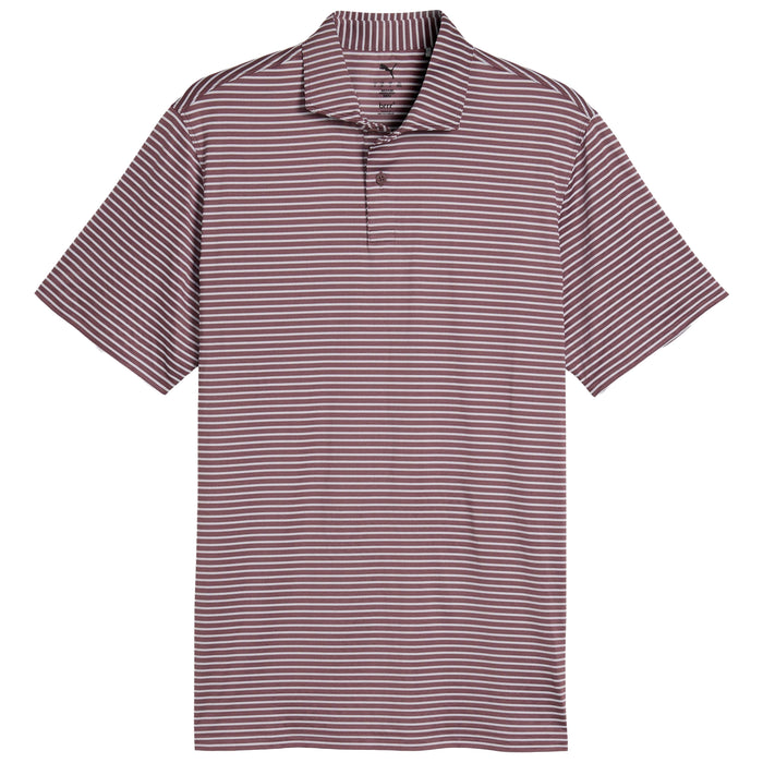 Puma 2026 Brrr Stripe Polo Shirt - Rich Cocoa/White Glow