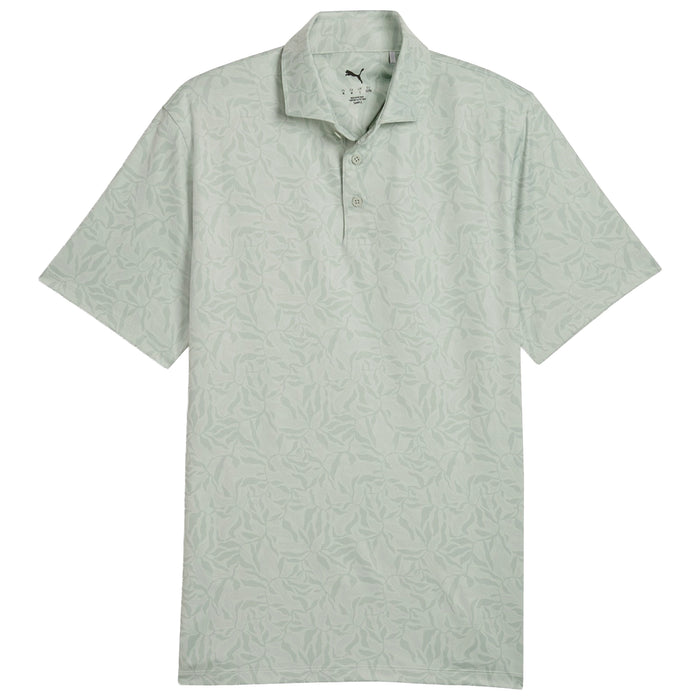 Puma 2026 Cloudspun Marine Botanical Polo Shirt - Soft Grass