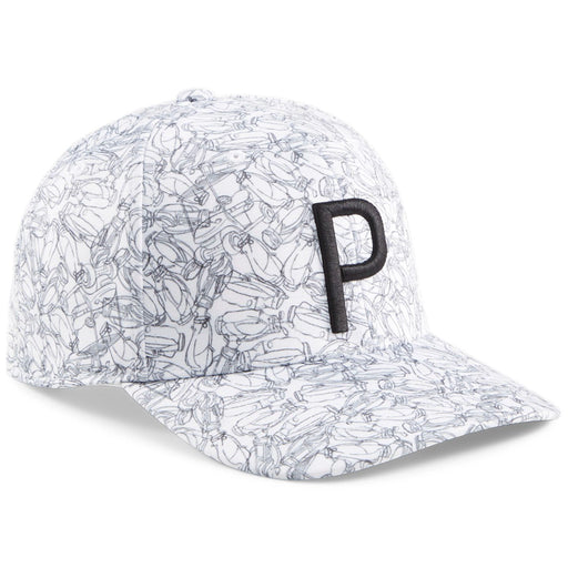 Puma Caddy P Cap in White Glow and Black