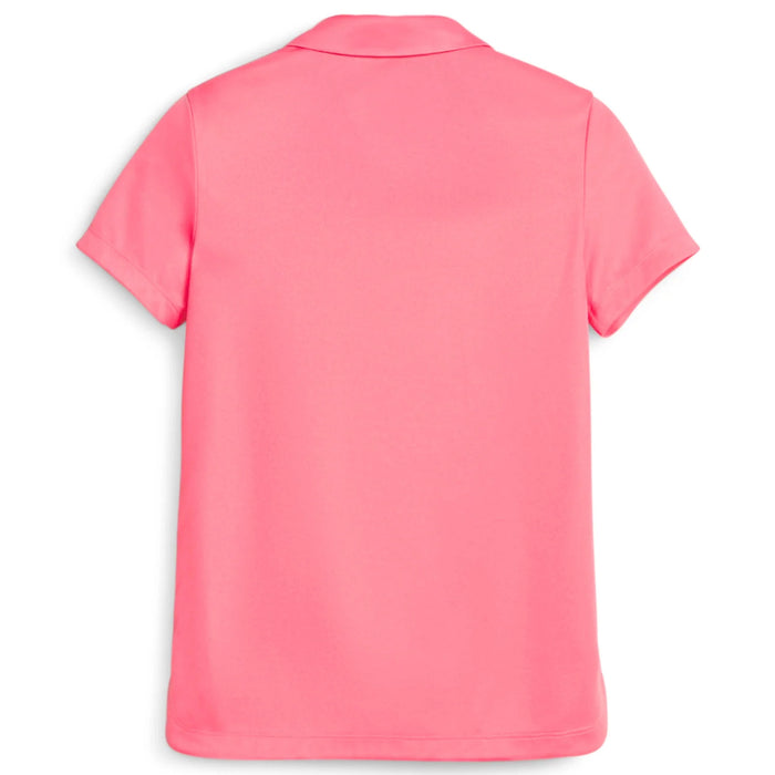 Puma Girls Essential Polo Shirt in Strawberry Burst