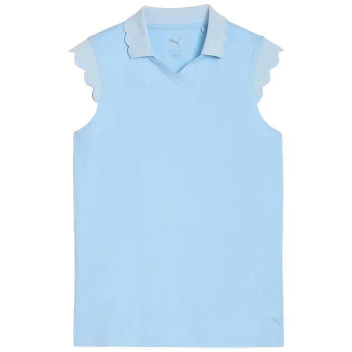 Puma Junior Girls 2026 Cloudspun Scallop Sleeve Polo Shirt