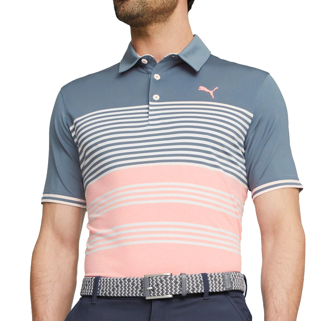 Puma yellow golf shirt sale