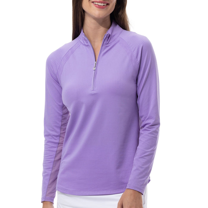 SanSoleil Ladies 2025 Soltek Raglan Long Sleeve Mock Neck