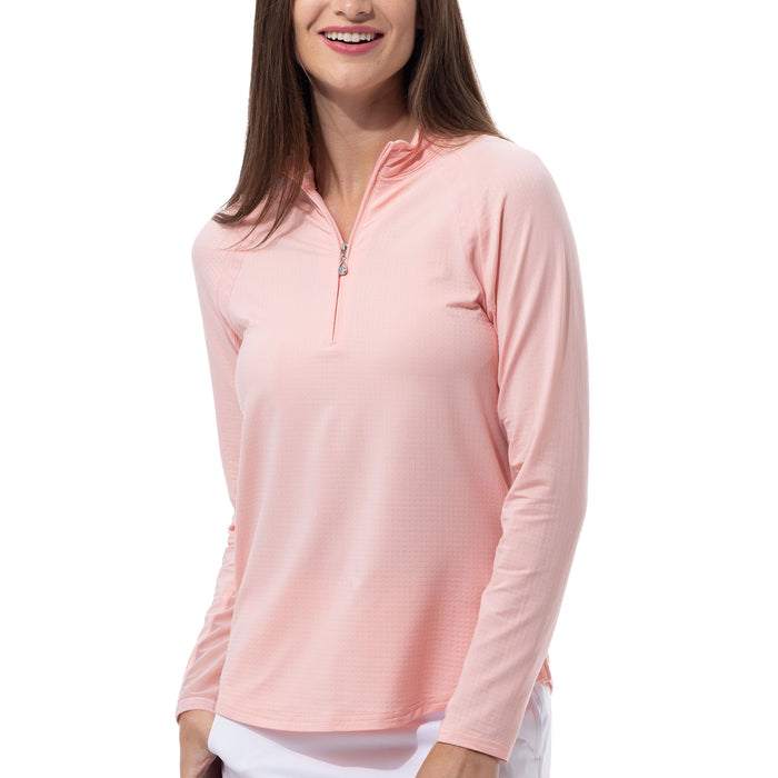 SanSoleil Ladies 2025 Soltek Raglan Long Sleeve Mock Neck