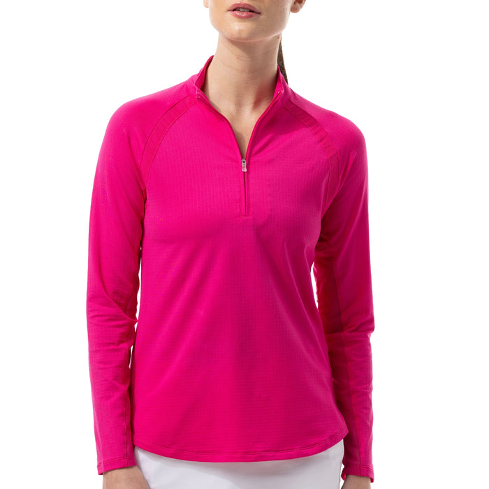 SanSoleil Ladies 2025 Soltek Raglan Long Sleeve Mock Neck