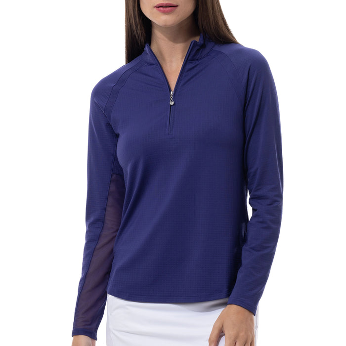 SanSoleil Ladies 2025 Soltek Raglan Long Sleeve Mock Neck
