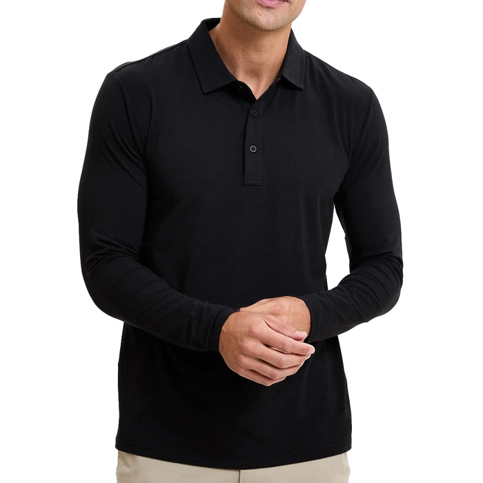 Solbari Sensitive Long Sleeve Polo Shirt