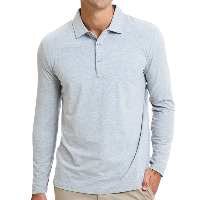 Solbari Sensitive Long Sleeve Polo Shirt