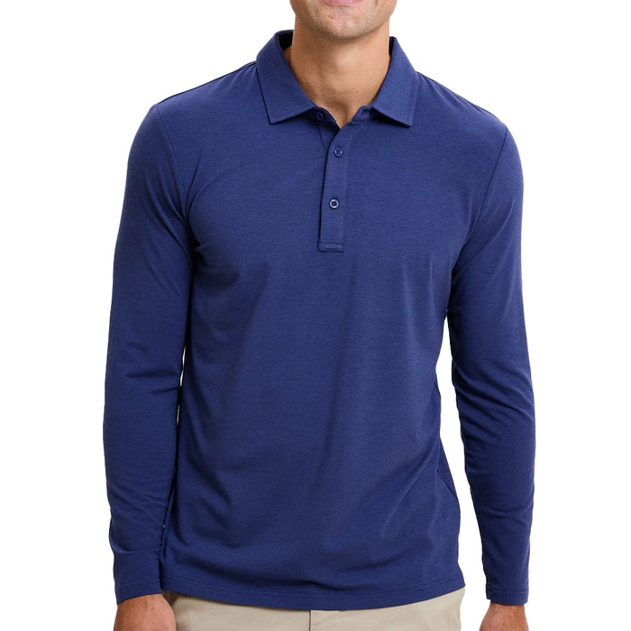 Solbari Sensitive Long Sleeve Polo Shirt