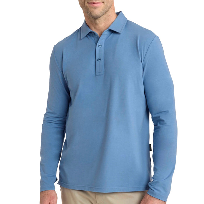 Solbari Sensitive Long Sleeve Polo Shirt