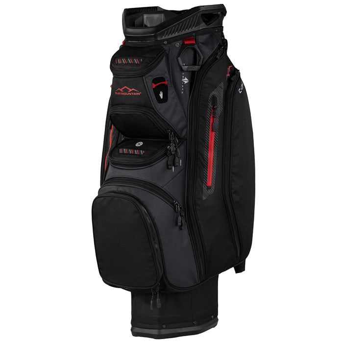 Sun Mountain 2027 C130 Cart Bag - Black/Steel/Red