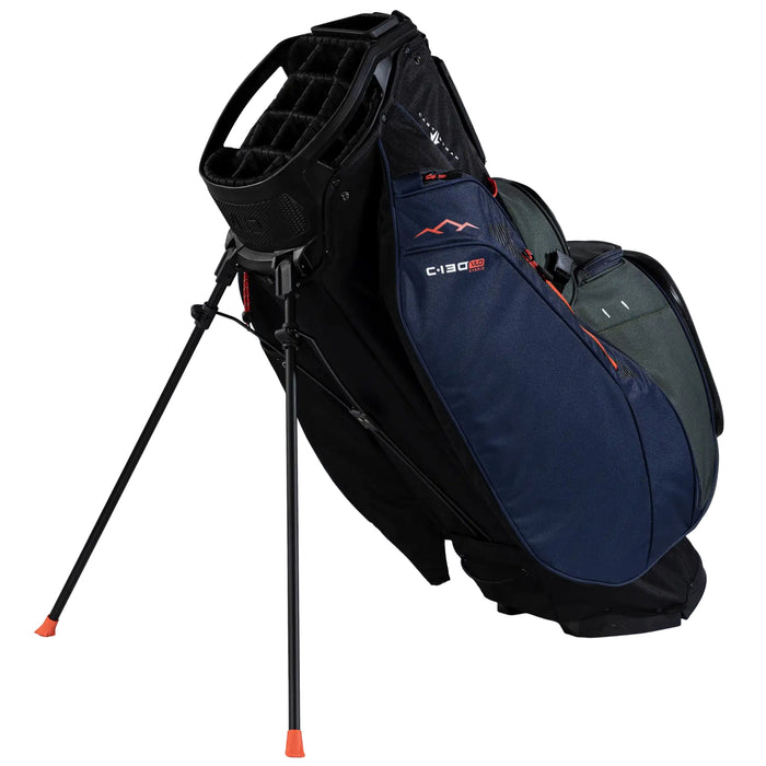Sun Mountain 2027 C130 VLO Hybrid Stand Bag - Black/Olive/Inferno