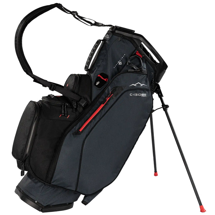 Sun Mountain 2027 C130 VLO Hybrid Stand Bag - Steel/Black/Red