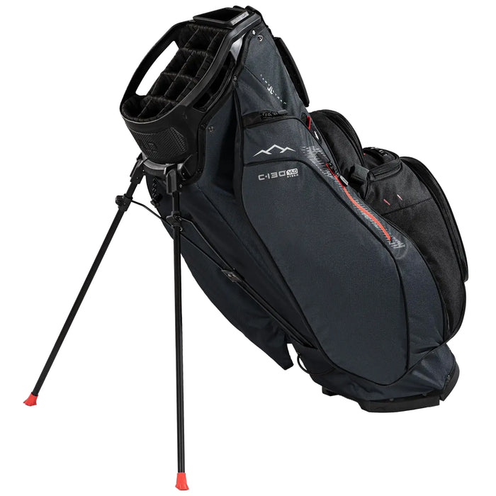 Sun Mountain 2027 C130 VLO Hybrid Stand Bag - Steel/Black/Red