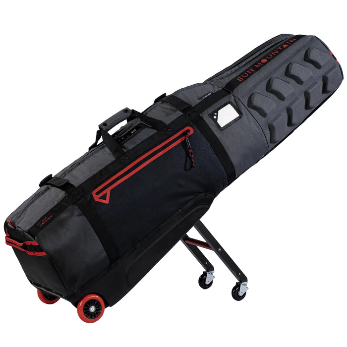 Sun Mountain 2027 ClubGlider-3 Travel Cover - Black/Steel/Red