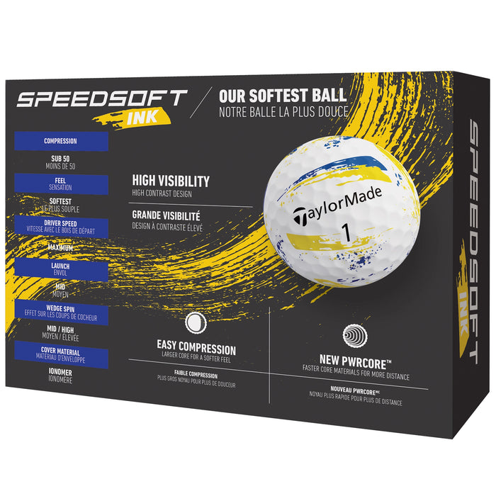 TaylorMade TM26 SpeedSoft Ink Golf Balls