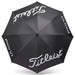 Titleist 2023 Stadry Single Canopy Umbrella in Black with white Titleist and grey Stadry logos