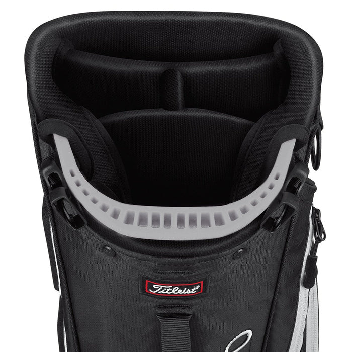 Titleist Players 4 Carbon Stand Bag Black Grey Top