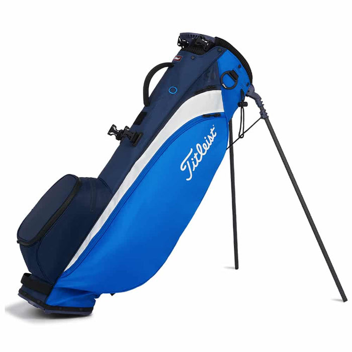 Titleist Players 4 Carbon Stand Bag Royal Navy White Side