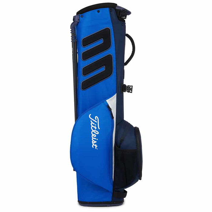 Titleist Players 4 Carbon Stand Bag Royal Navy White Side