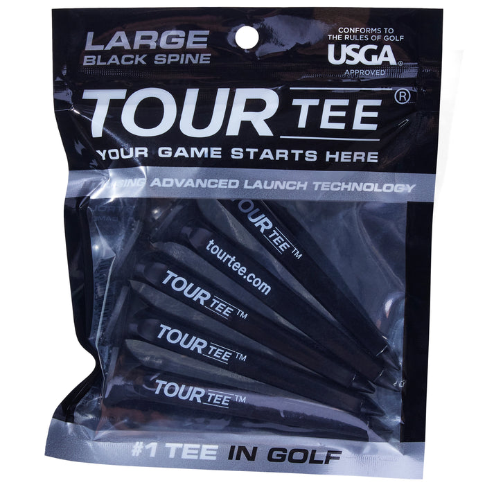 TOUR Tee Large Black Spine Golf Tees