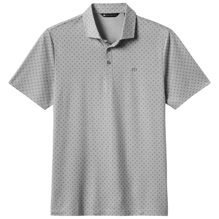 TravisMathew Final Drive Polo Shirt - Heather Grey