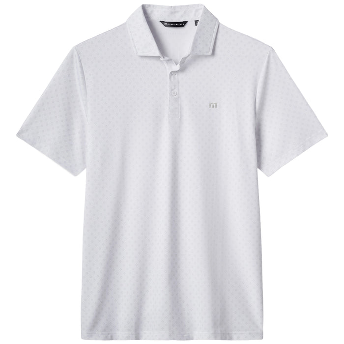 TravisMathew Final Drive Geo Polo Shirt - White