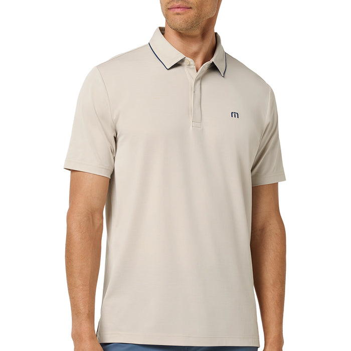 TravisMathew 2026 Swing Repeat Polo Shirt - Italian Sand