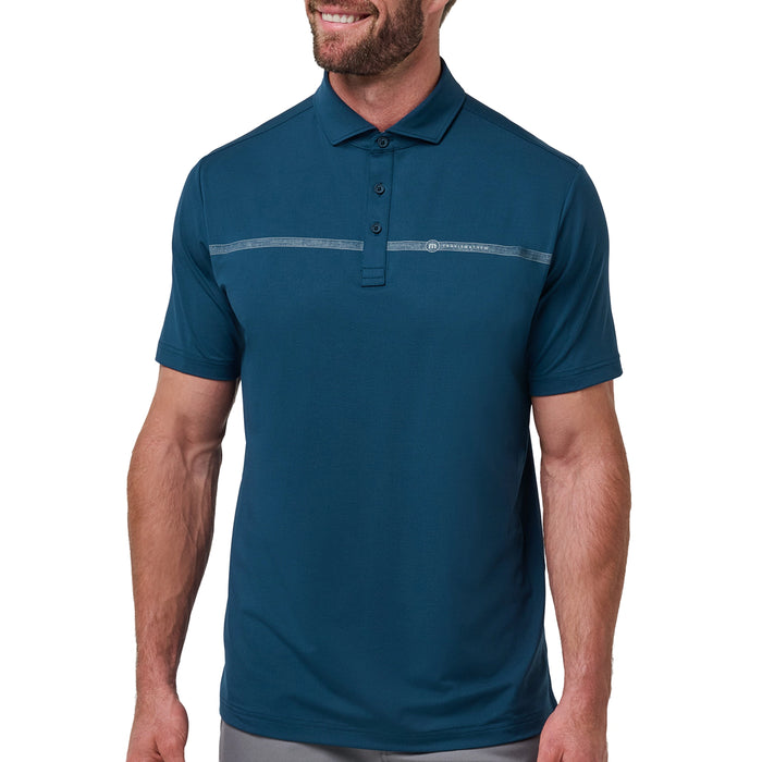TravisMathew 2025 Heater Pro Chest Stripe Polo Shirt