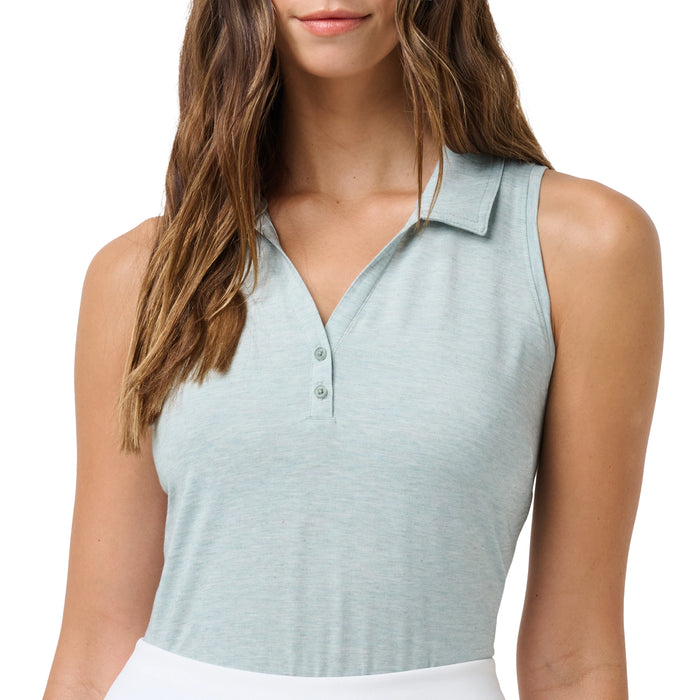 TravisMathew Ladies 2025 Sleeveless Featherweight Active 2.0 Polo Shirt