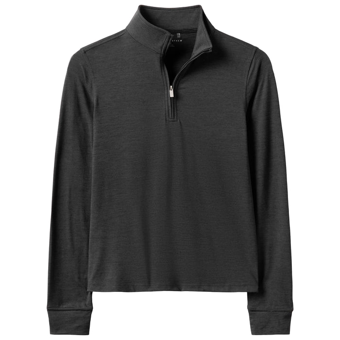 TravisMathew Ladies 2026 Skyloft Light Long Sleeve Polo Shirt - Heather Black