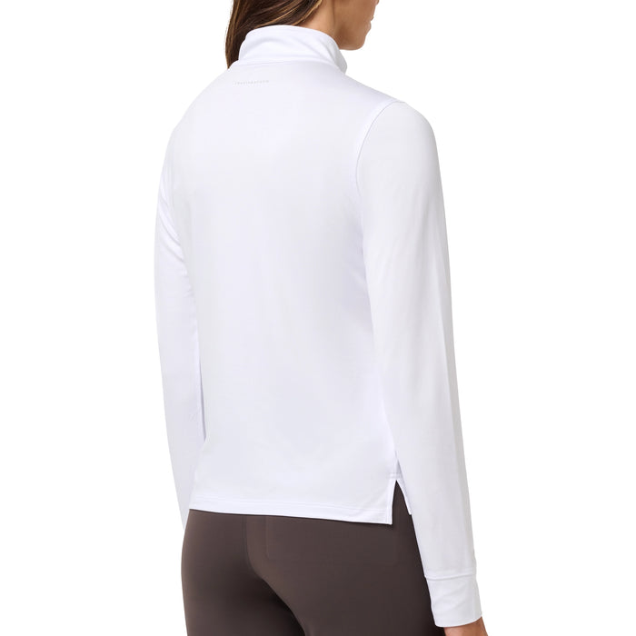 TravisMathew Ladies 2026 Skyloft Light Long Sleeve Polo Shirt - White