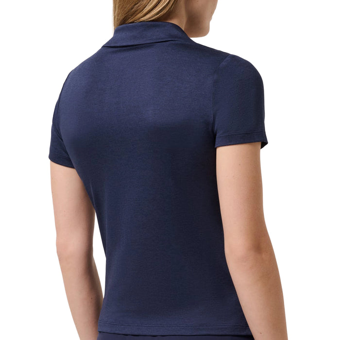 TravisMathew Ladies 2026 Skyloft Light Polo Shirt - Heather Navy Blazer