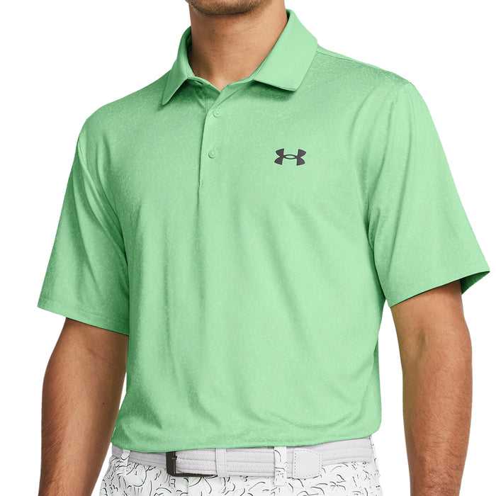 Under Armour 2024 Playoff 3.0 Coral Jacquard Polo Shirt