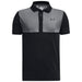 Under Armour Boys Performance Colour Block Polo in Black and Pitch Grey