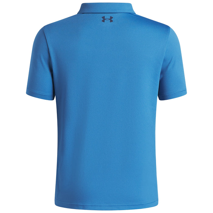 Under Armour Junior Boys 2026 Matchplay Polo Shirt - Aegean Blue