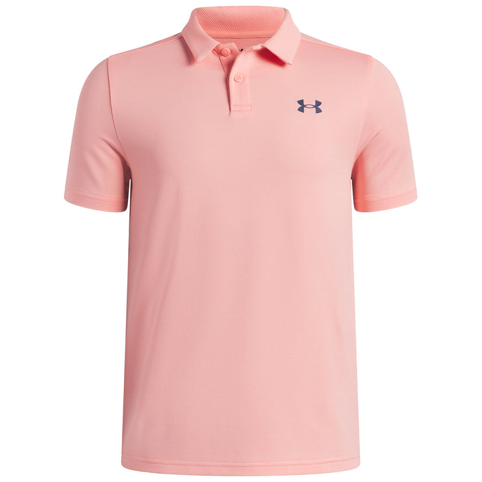 Under Armour Junior Boys 2026 Matchplay Polo Shirt - Posh Pink
