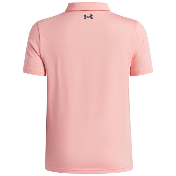 Under Armour Junior Boys 2026 Matchplay Polo Shirt - Posh Pink