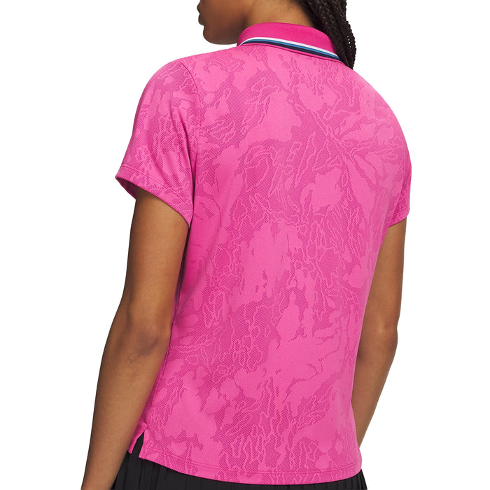 Under Armour Ladies 2026 ArmourDry Jacquard Polo Shirt - Virtual Pink