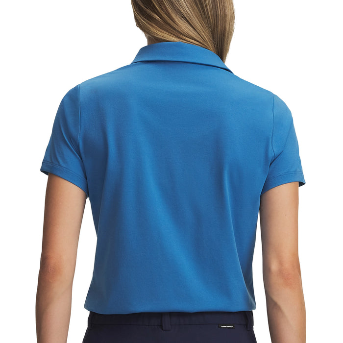Under Armour Ladies 2026 ArmourDry Polo Shirt - Aegean Blue/Midnight Navy