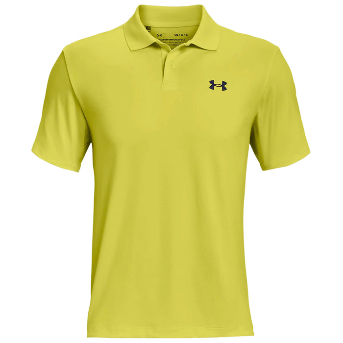 Yellow under armour outlet golf shirt