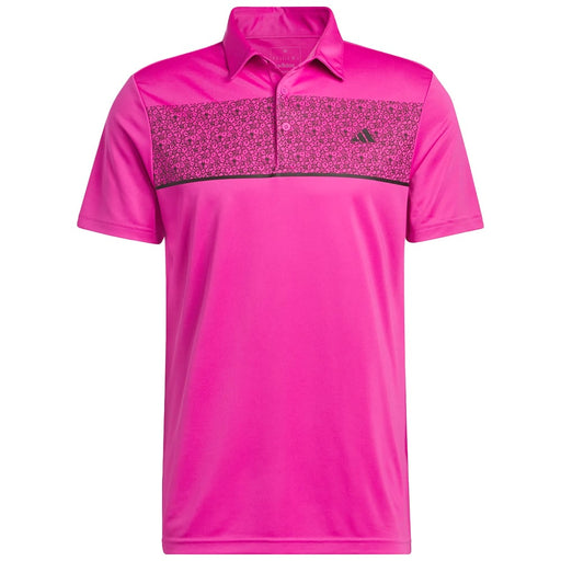 adidas Chest-Print Polo Shirt Lucid Fuchsia 