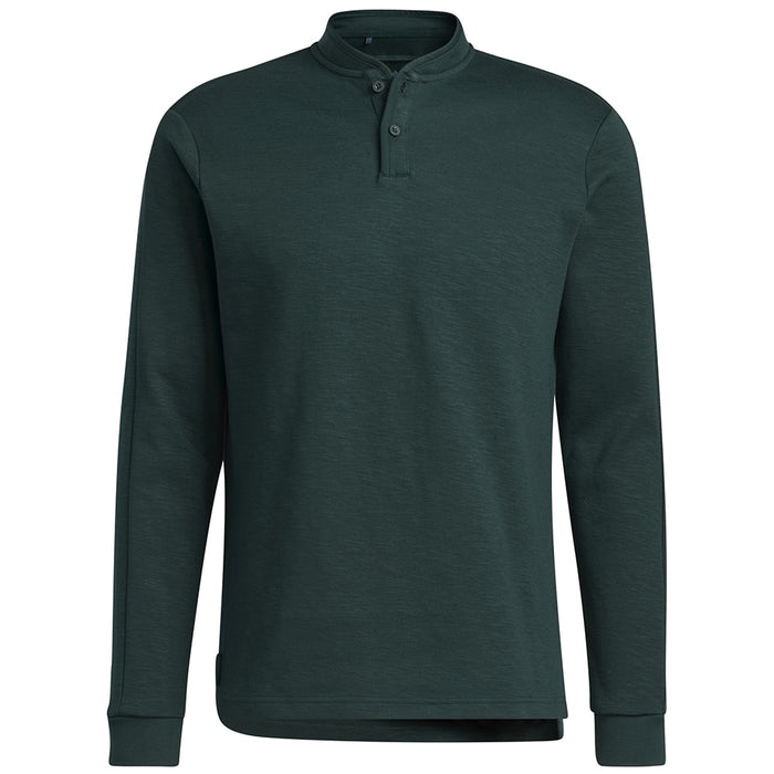 adidas Go-To Henley Long Sleeve Polo Shirt Shadow Green