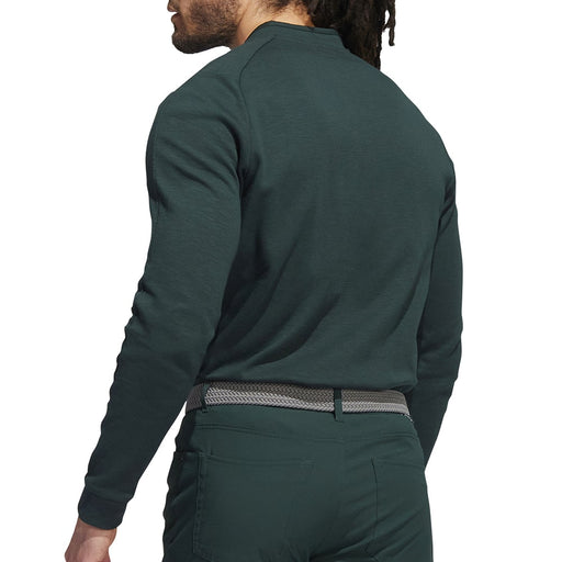 adidas Go-To Henley Long Sleeve Polo Shirt Shadow Green Back